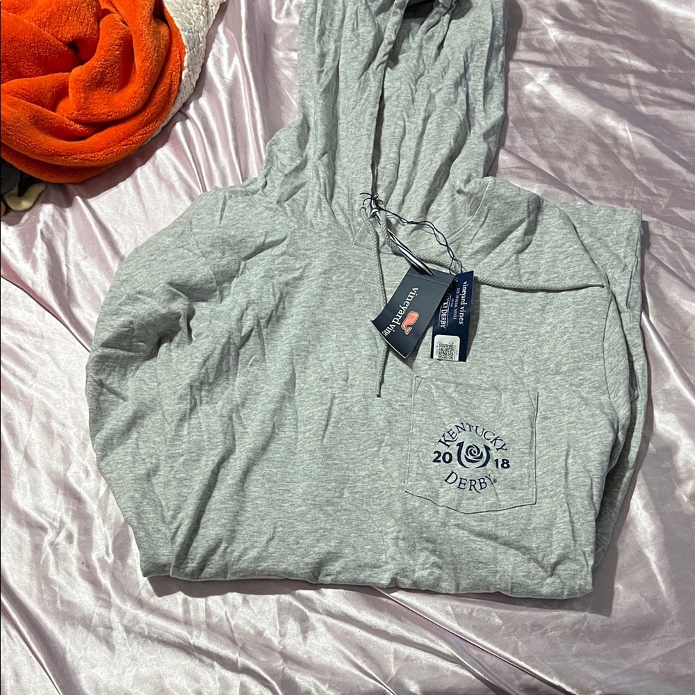 Vineyard Vines Gray Kentucky Derby Hoodie